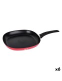 Grill pan Quttin Infinity Red 28,5 x 47 x 6 cm (6 Units) | Tienda24 Tienda24.eu