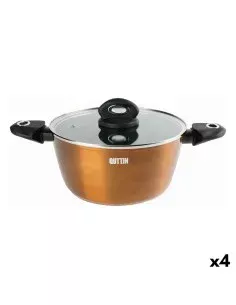 Casserole avec Couvercle Quid Karbon Aluminium fondu Noir 28 cm | Tienda24 Tienda24.eu