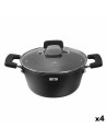 Casserole with glass lid Quttin Grand Chef 32 x 20 x 11 cm 3 mm (4 Units) | Tienda24 Tienda24.eu