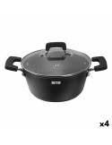 Casserole avec Couvercle en Verre Quttin Grand Chef 3 mm (4 Unités) | Tienda24 Tienda24.eu