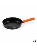 Poêle Quttin Gastro Noir Orange 35,5 x 21 x 5 cm (6 Unités) | Tienda24 Tienda24.eu