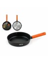 Poêle Quttin Gastro Noir Orange 47 x 29,5 x 5,8 cm (6 Unités) | Tienda24 Tienda24.eu