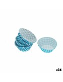 Set of Cake Tins Wooow Disposable Blue (36 Units) (50 pcs) | Tienda24 Tienda24.eu