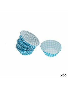 Ensemble de moules à pâtisserie Wooow Jetable Bleu (36 Unités) (100 pcs) | Tienda24 Tienda24.eu