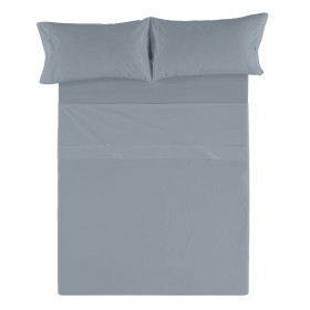 Jeu de draps Alexandra House Living Acier Lit king size 4 Pièces de Alexandra House Living, Draps et taies d'oreiller - Réf :...