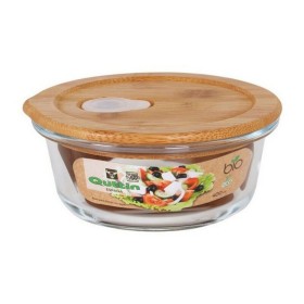 Round Lunch Box with Lid Quttin Crystal Bamboo