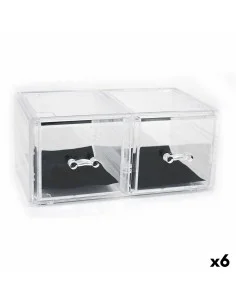 Mehrzweck-Organizer Confortime Kunststoff Durchsichtig 23,8 x 15,3 x 10,8 cm (6 Stück) | Tienda24 Tienda24.eu