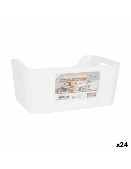 Multi-purpose basket Confortime White 24 x 16,5 x 10 cm (24 Units) | Tienda24 Tienda24.eu