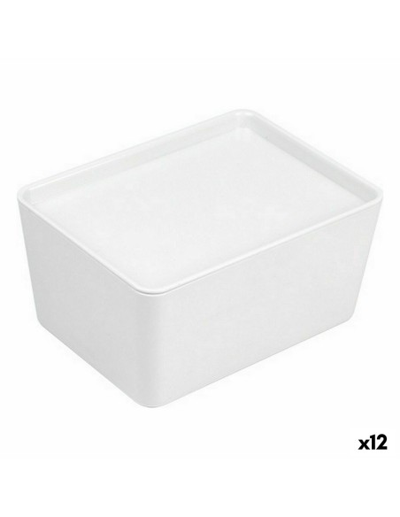 Stapelbare Organizer-Box Confortime mit Deckel 17,5 x 13 x 8,5 cm (12 Stück) | Tienda24 Tienda24.eu