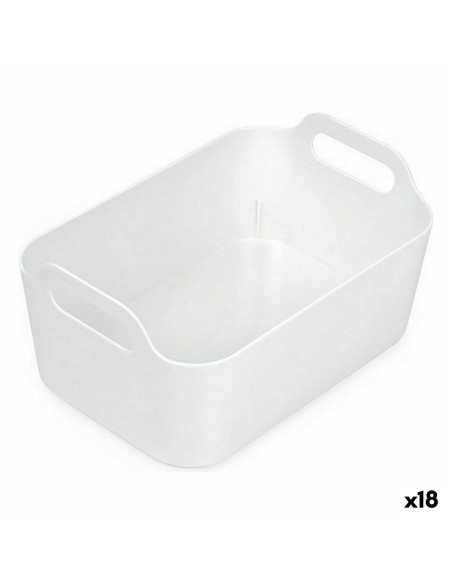 Panier Multi-usages Confortime Blanc 24 x 16,7 x 11,2 cm (18 Unités) | Tienda24 Tienda24.eu