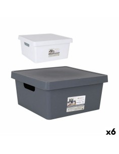 Caixa de Organização Empilhável Confortime Com tampa 17,5 x 13 x 8,5 cm (12 Unidades) | Tienda24 Tienda24.eu