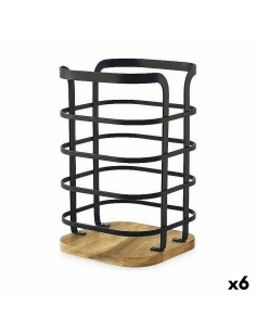 Carrinho de Vegetais Preto Metal Plástico 37 x 27 x 63 cm (4 Unidades) | Tienda24 Tienda24.eu