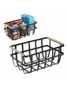 Multi-purpose basket Confortime Black 36 x 22 x 15,5 cm (6 Units) | Tienda24 Tienda24.eu