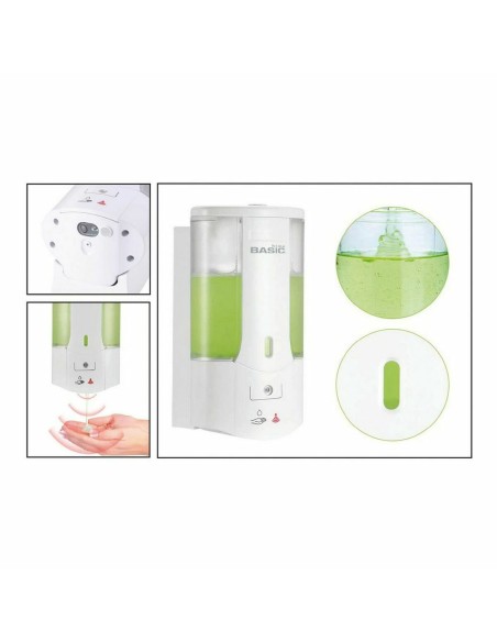 Seifenspender Basic Home Elektrisch An der Wand montiert 400 ml (6 Stück) | Tienda24 Tienda24.eu