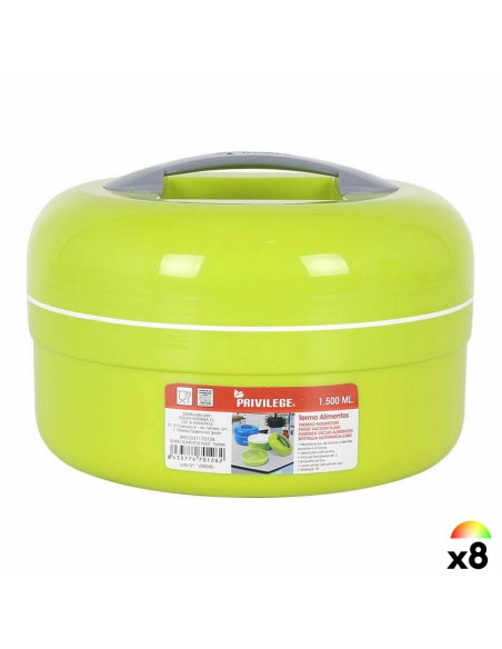 Termo para Alimentos Privilege 85285 Plástico 22 x 15 cm (8 Unidades) (1,5 L) | Tienda24 Tienda24.eu