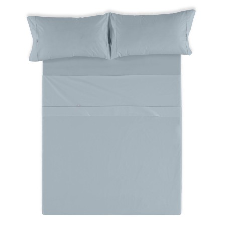 Bedding set Alexandra House Living Grey King size 4 Pieces by Alexandra House Living, Sheets and pillowcases - Ref: D1600896,...