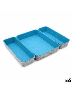 Set of Chests 75 x 47 x 51 cm Synthetic Fabric DMF (3 Pieces) | Tienda24 Tienda24.eu