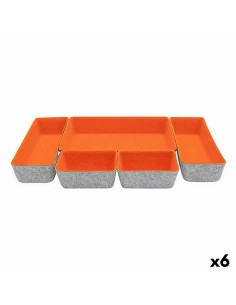 Cabaz DKD Home Decor Natural Laranja Zostera marina (33 x 33 x 43 cm) | Tienda24 Tienda24.eu