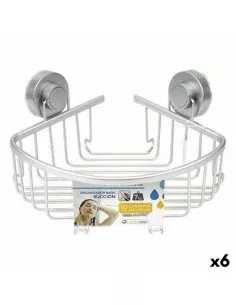 Shower Hanger 28 x 60 x 14 cm Grey Metal Plastic (6 Units) | Tienda24 Tienda24.eu