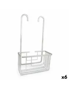 Suporte para o Chuveiro 28 x 60 x 14 cm Cinzento Metal Plástico (6 Unidades) | Tienda24 Tienda24.eu