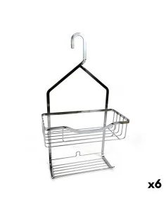 Portaoggetti da Doccia Confortime Chromed Alluminio Argentato 27,5 x 12,5 x 50,5 cm (6 Unità) da Confortime, Accessori per la...