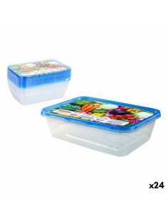 Lunchbox hermetisch Quid Purity rechteckig 1,5 L Durchsichtig Glas (6 Stück) | Tienda24 Tienda24.eu