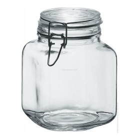 Glass Jar Borgonovo Transparent Hermetic (1,7 L) (12 x 12 x 17