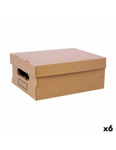 Boîte de rangement avec couvercle Confortime Carton 36,5 x 28,5 x 16,5 cm (6 Unités) de Confortime, Boîtes et coffres de rang...