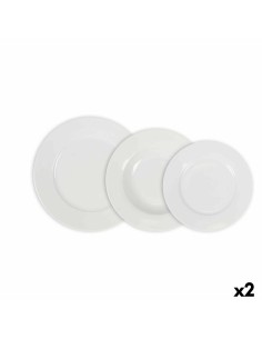 Conjunto de Louça DKD Home Decor Branco Porcelana 18 Peças | Tienda24 Tienda24.eu