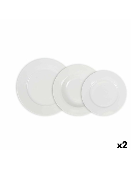 Fuente de Cocina Feuille Oval Porcelana Blanco (28 x 20,5 cm)