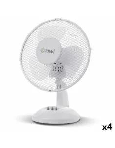 Ventilador de Sobremesa EDM Blanco 4 W 16,5 x 18,5 cm Recargable USB | Tienda24 Tienda24.eu