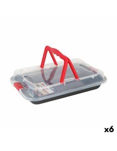 Moule pour four Pyrex Asimetria Bague Noir Métal (6 Unités) | Tienda24 Tienda24.eu