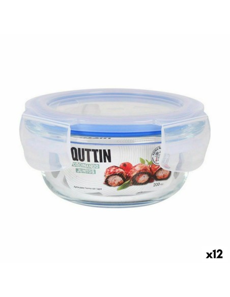 Lancheira Hermética Quttin Redonda 200 ml (12 Unidades) | Tienda24 Tienda24.eu