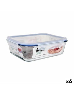 Boîte à lunch hermétique Masterpro Foodies polypropylène Carré 1 L 17,6 x 10,8 x 10 cm Blanc Transparent | Tienda24 Tienda24.eu