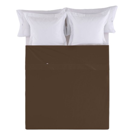 Drap Alexandra House Living Marron Chocolat 240 x 280 cm de Alexandra House Living, Draps et taies d'oreiller - Réf : D160091...