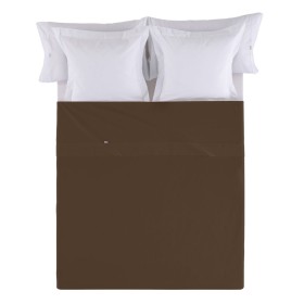 Top sheet Alexandra House Living Brown Chocolate 260 x 280 cm by Alexandra House Living, Sheets and pillowcases - Ref: D16009...