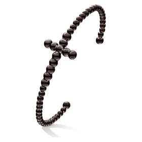 Bracelet Folli Follie 1B17T001K Noir (17 cm) de Folli Follie, Joncs - Réf : S0349224, Prix : 21,91 €, Remise : %