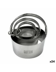 Molde para o Forno Quttin Preto 4 Peças 18 x 6 cm (12 Unidades) | Tienda24 Tienda24.eu