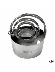 Backformen-Set Quttin Edelstahl Silberfarben rund 3 Stücke (24 Stück) von Quttin, Backformsets - Ref: S2232022, Preis: 53,14 ...