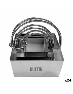 Backformen-Set Quttin Edelstahl Silberfarben karriert 3 Stücke (24 Stück) von Quttin, Backformsets - Ref: S2232023, Preis: 54...