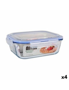 Fiambrera Hermética Quttin Rectangular 2,4 L (4 Unidades) de Quttin, Almacenamiento de alimentos - Ref: S2232277, Precio: 30,...