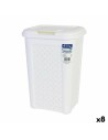 Rubbish bin Tontarelli Arianna 10 L White (8 Units) | Tienda24 Tienda24.eu