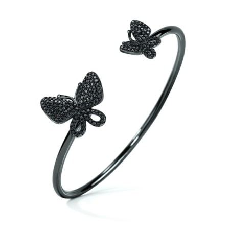 Bracelet Folli Follie Butterflies Sterling silver (Ø 55 mm) by Folli Follie, Bangles - Ref: S0349938, Price: 34,61 €, Discoun...