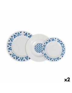 Set di Stoviglie La Mediterránea Marvin Rotonda 12 Pezzi (2 Unità) da La Mediterránea, Servizi combinati - Ref: S2232621, Pre...