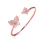 Bracelet Folli Follie Papillons Argent 925 (Ø 55 mm) de Folli Follie, Joncs - Réf : S0349938, Prix : 34,61 €, Remise : %