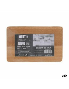 Tabla de Corte de Bambú Encimera Quttin 88909 (35 x 25 x 1,2 cm) Bambú (8 Unidades) | Tienda24 Tienda24.eu