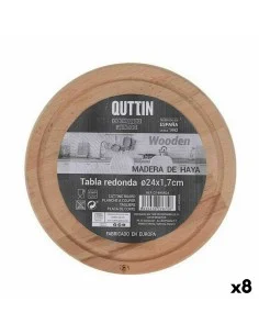 Servierbrett Quttin kreisförmig Ø 33 x 1,7 cm (6 Stück) | Tienda24 Tienda24.eu