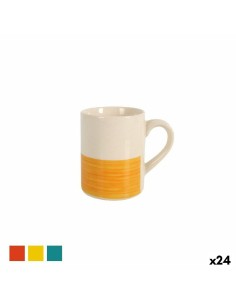 Cup Quid Vitamina Ceramic Bicoloured 350 ml (12 Units) | Tienda24 Tienda24.eu