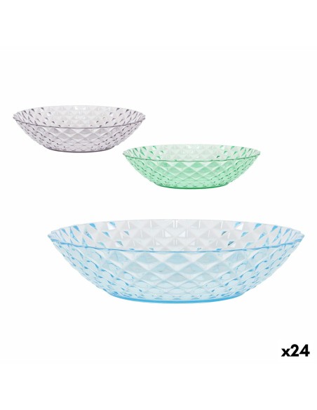 Assiette creuse La Mediterránea Plastique 20 x 20 x 4,5 cm (24 Unités) | Tienda24 Tienda24.eu