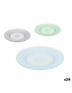 Tablett für Snacks Bidasoa Fosil Weiß aus Keramik Tonerde 31,4 x 31,2 x 4 cm (4 Stück) | Tienda24 Tienda24.eu